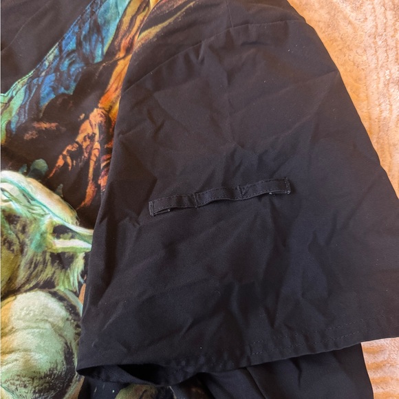 Star Wars Scrub Top Men’s L Yoda Dagobah Kangaroo Pocket Cherokee Tooniforms - Picture 4 of 10